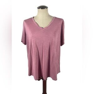 Mod Ref Mauve V-Neck T-Shirt - XL
